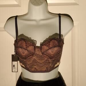 BLUSH Fanciful bustier small NWT